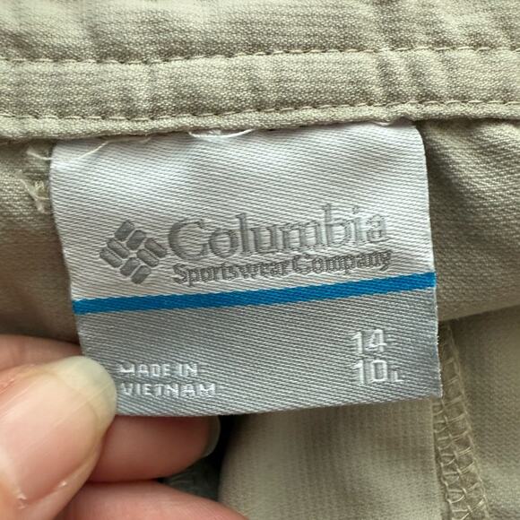 Columbia East Ridge Omni-Wick UPF 30 Lightweight Hiking Shorts Fossil Lt Tan 14 - Picture 10 of 11